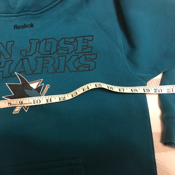 Reebok NHL San Jose Sharks Hoodie - authentic apparel - Picture 7 of 9